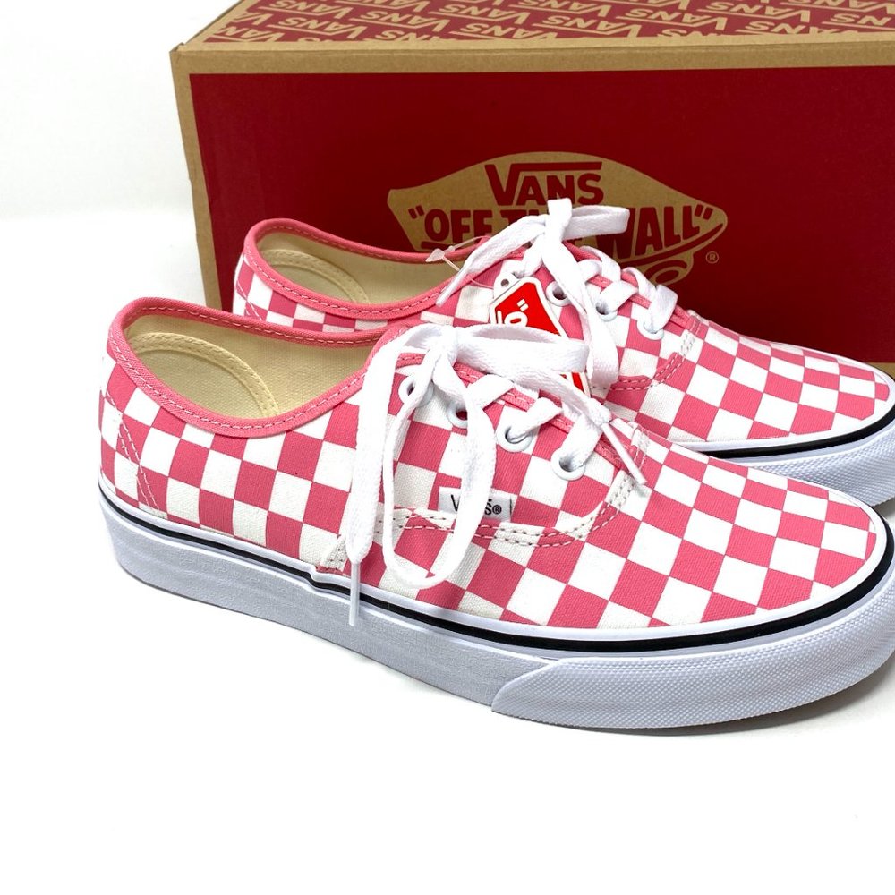 🌸Sale🌸 VANS Authentic Checkerboard Pink Rose Canvas Sneaker Womens VN0A348A3YC - Picture 6 of 11